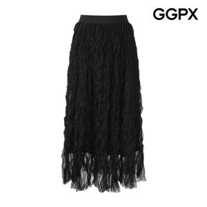 GGPX  웨이브 레이스 밴딩 스커트 (GP8SK007F)