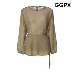 GGPX  랩 레이어드 블라우스 (GP8SH011F)