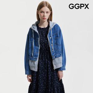 GGPX  후드 레이어드형 포켓 데님 자켓 (GP9JK020F)