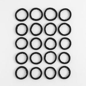 헤어끈 헤어업 통통 머리끈 20p세트(블랙)데일리 헤어끈 머리고무줄 고무줄 고무밴드 l