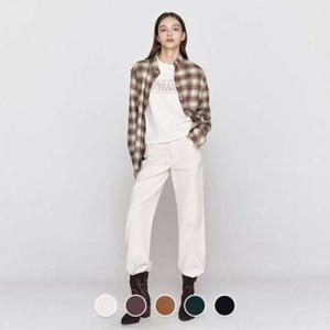 [지오다노]여자 가을 와이드 핏 스판 코듀로이 골덴 팬츠 415913