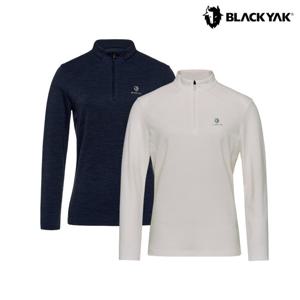 블랙야크 여성 메리노 울 집업 긴팔티 기능성 등산복 티셔츠 1BYZTFU507
