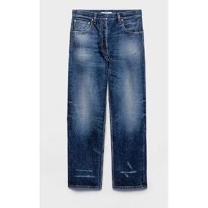 프라다 디스트레스 블루 데님 팬츠 2228465