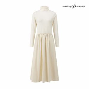 [나인식스뉴욕] 톤온톤 셔링 폴라 원피스 (NP9OP007M0)