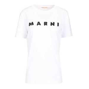 마르니   반팔 티셔츠 FW25 THJE0293P8USCX42SLW01 6184409 White