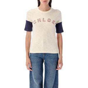 끌로에   반팔 티셔츠 FW25 CH25AJH01174107 5951348 ICONIC MILK