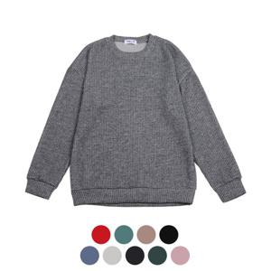 [파파브로] 베이직 10컬러 간절기 골지 니트티셔츠 9MI-KN-Q001