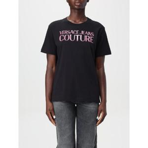 베르사체 진스 꾸뛰르   반팔 티셔츠 SS24 76HAHG03CJ00G 899 5639619 Black 1