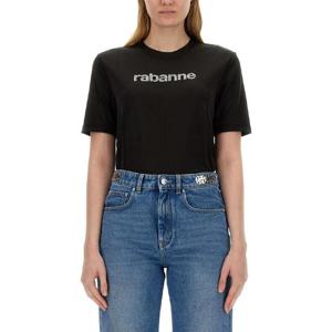 파코라반   반팔 티셔츠 SS24 24PJTE151PA0211P001 2591437 BLACK