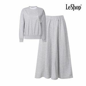 [르샵] 레이스 포켓 맨투맨 티 앤 스커트 셋업 (BP9ST006A)