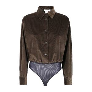 막스마라 FERTILE 벨벳 버튼 바디수트 셔츠 2521116033600 005