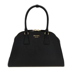 프라다 사피아노 로고 프린트 미디 토트백 1BG537VMOM2A4A F000