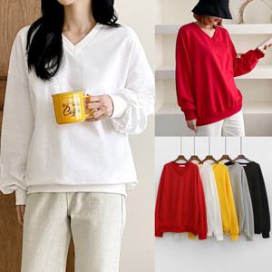 나야홍 / 위쉬몰 LI 브이넥무지박시맨투맨(V254H509) 빅사이즈