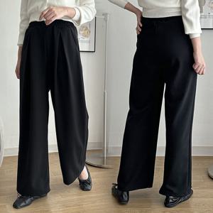 나야홍 / 빅사이즈팬츠 P985L509 밴딩와일드스판정장바지 LO