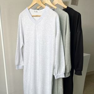 나야홍 / 빅사이즈원피스 V272L509 볼드브이넥오버핏원피스 NO