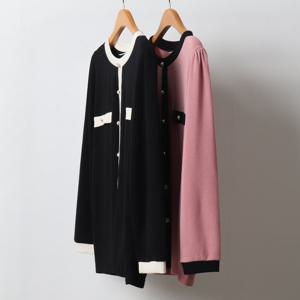 나야홍 / 빅사이즈티 J634L509 펄배색럭셔리루즈긴팔티 MN