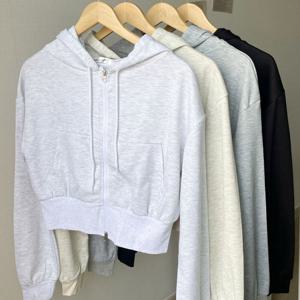 나야홍 / 빅사이즈아우터 V273L509 가벼운간절기숏후드집업 NO