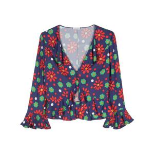 생로랑   블라우스 SS22 681875Y5E544368 498549 Red