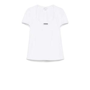 알렉산더맥퀸   반팔 티셔츠 SS25 824771QLAER9000 6213069 OPTICAL WHITE