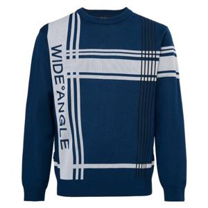 [와이드앵글]남성 CO 빅패턴 포인트 라운드 스웨터 WMU25K73TB