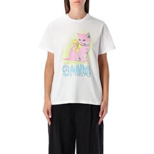 가니   반팔 티셔츠 FW25 T43393575151 6388402 White