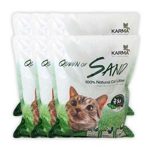 퀸오브샌드 고양이 냥이 두부 모래 7L(녹차) (6개) 고양이모래매트 고양이용품 고양이화장실 고양이모래 대형고양이화장실 모래매트 고양이두부모래