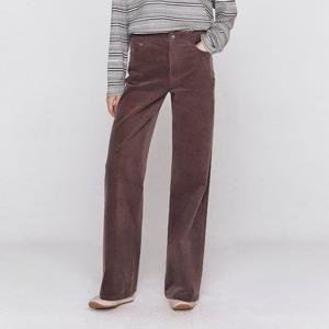 [지오다노]우먼 여자 05415913 코듀로이 팬츠 와이드 면 스판 골덴 긴바지 415913