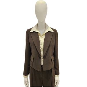 [숲]셔츠 탈부착 크롭 긴팔 자켓 SB9TJM5