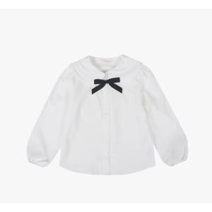 로엠걸즈리본브로치 레이스 블라우스 RGBW2581P