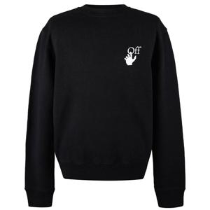 오프화이트 카라바조 프린팅 로고 맨투맨 OMBA025F21FLE0081084