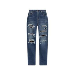 Amiri 디스트레스드 스트레이트 레그 진 AMDNSM10220 950 TP949133457