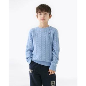 [타미힐피거칠드런] 코튼 케이블 스웨터 T42F7WWO200BT1