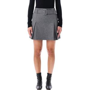 아페쎄 미디 스커트 F06464WOAPN PLA HEATER GREY