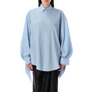 발렌시아가 반팔 티셔츠 830990TSO25 3965 SKY BLUE WHITE