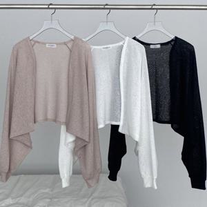 나야홍 / 빅사이즈아우터 U674L509 오버핏얇은니트볼레로 GB