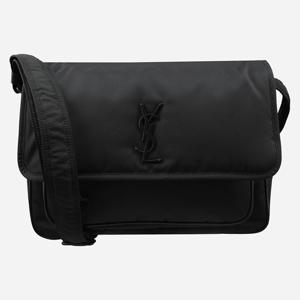 [생로랑]5F 757146 FACKH 1000 니키 나일론 크로스백 블랙