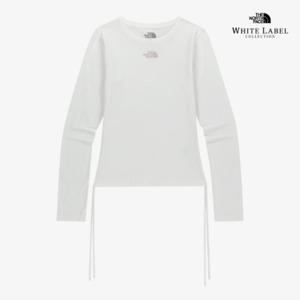 노스페이스 화이트라벨 여성 셔링 긴팔 라운드티 NT7TR80K