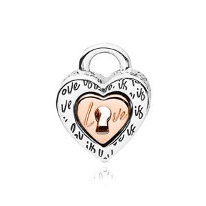 판도라 782505C00 투톤 패들락 스피리터블 하트 참