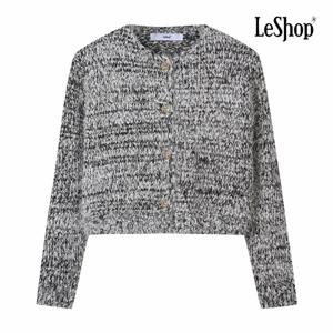 [르샵] 가을 노카라 버튼 짜임 니트 가디건 (BP9KC012A)