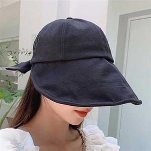 버킷햇 뒷리본 코튼 버킷햇 햇빛가리개 바캉스 코디 여름모자