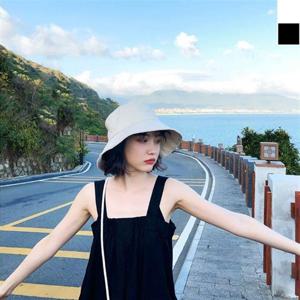 코튼 심플 벙거지 모자 1P 데일리 햇빛차단 버킷햇 벙거지모자