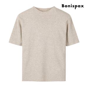 [보니스팍스(여성의류)]하프넥 반팔 니트 티셔츠 XP9KP007M0