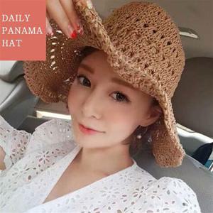 여자여름모자 여성 챙모자 와이어 내장 자외선차단 썬캡 밀짚햇