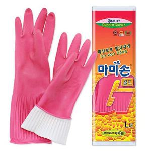마미손 골드 고무장갑 L(대)x10켤레 고무장갑 주방장갑 주방고무장갑 라텍스장갑 라텍스고무장갑