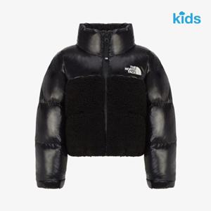 노스페이스 키즈 NJ1DR61S 블랙 걸즈 레이나 다운 자켓 RDS 크롭점퍼