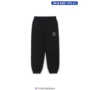 [MLB키즈US] (7APTB0656-50BKS) 베이직 스몰로고 기모 조거 팬츠 아동바지 키즈바지