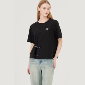 [베네통]리본 키링 자수 티셔츠 BATS97541