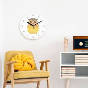 나룸 WMC-118 복을 부르는 풍수부엉이 벽시계(무소음)