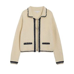 [올리브데올리브]걸고리 여밈 포인트 가디건(OK5AD827)