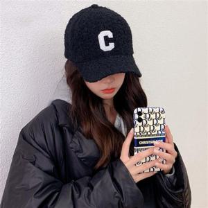 겨울볼캡 남여공용 겨울볼캡 뽀글이 C로고 양털 야구모자